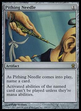 Magic the Gathering: Saviors of Kamigawa (Base Set) card 158 Pithing Needle