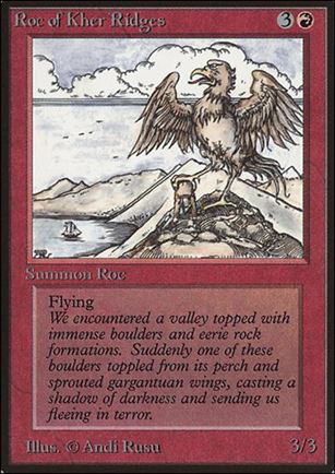 Magic the Gathering: Limited Edition Beta (Base Set) card 171 Roc of Kher Ridges