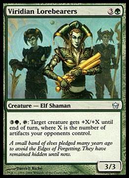 Magic the Gathering: Fifth Dawn (Base Set) card 99 Viridian Lorebearers