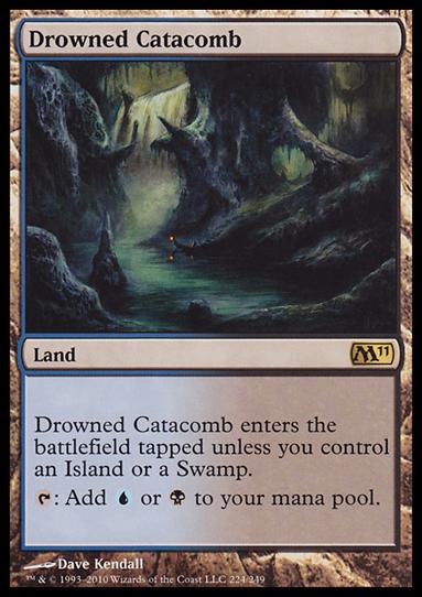 Magic the Gathering: 2011 Core Set (Base Set) card 224 Drowned Catacomb