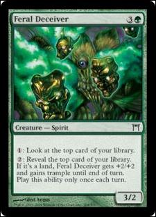 Magic the Gathering: Champions of Kamigawa (Base Set) card 208 Feral Deceiver