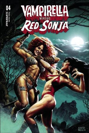 Vampirella vs Red Sonja issue 4-C Steve Beach Cover