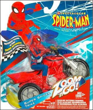 Spectacular Spider-Man (Animated) Zoom 'n Go figure 3 Super Spider Trike (Spider-Man)