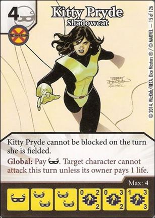 Marvel Dice Masters Uncanny X-Men  card 15 Kitty Pryde: Shadowcat
