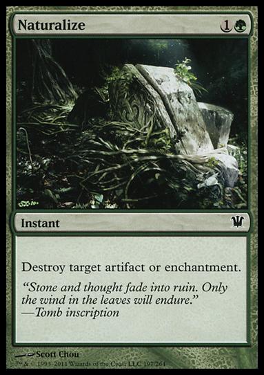 Magic the Gathering: Innistrad (Base Set) card 197 Naturalize