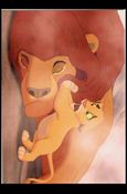 Lion King: Series II (Base Set) card 136 Mufasa is Gone