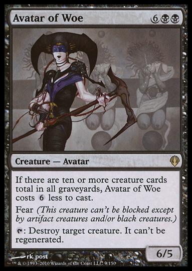 Magic the Gathering: Archenemy (Base Set) card 9 Avatar of Woe
