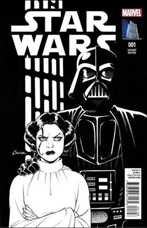 Star Wars (2015) issue 1-YS Amanda Conner Vault Collectibles B&W Cover 1/1500