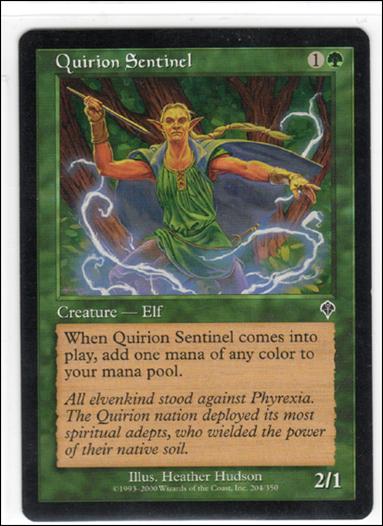 Magic the Gathering: Invasion (Base Set) card 204 Quirion Sentinel