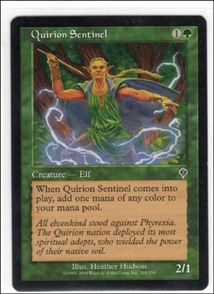 Magic the Gathering: Invasion (Base Set) card 204 Quirion Sentinel