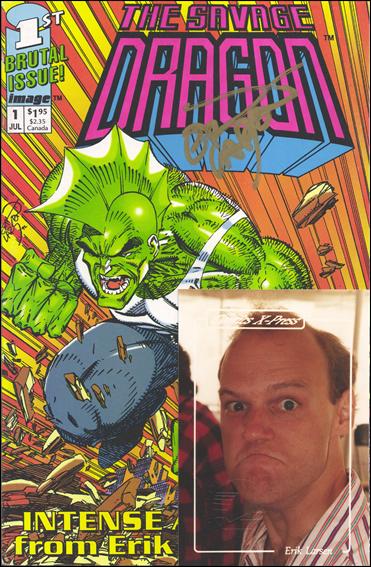 Savage Dragon (1992) issue 1-E Comics X-Press (signed by Erik Larsen) 1/3000