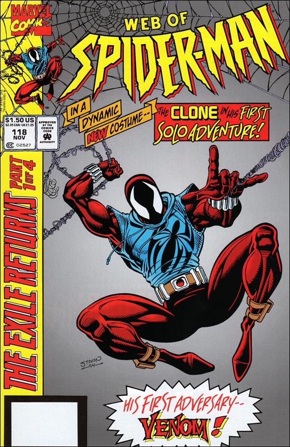 Web of Spider-Man (1985) issue 118-B Packaged With Scarlet Spider Figure