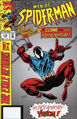 Web of Spider-Man (1985) issue 118-B Packaged With Scarlet Spider Figure