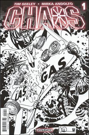Chaos issue 1-F Charlie Adlard 1:25 Black & White Cover