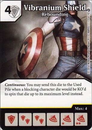 Marvel Dice Masters Civil War card 133 Vibranium Shield: Rebounding