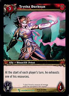 World of Warcraft: March of the Legion (Base Set) card 205 Trytha Darksun