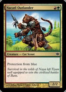 Magic the Gathering: Conflux (Base Set) card 119 Nacatl Outlander