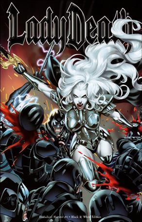 Lady Death: Diabolical Harvest (2022) issue 1-B Diego Bernard Black & White Edition