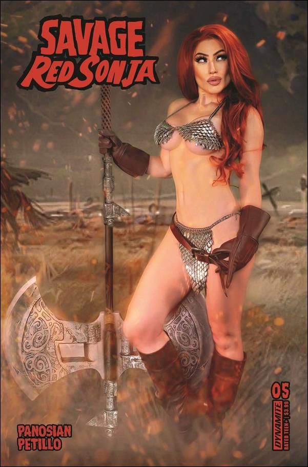 Savage Red Sonja issue 5-D Cosplay Photo Cover