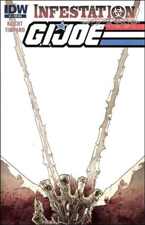 G.I. Joe: Infestation issue 1-C Gabriel Rodriguez 1:10 Blank Zombie Hand Cover