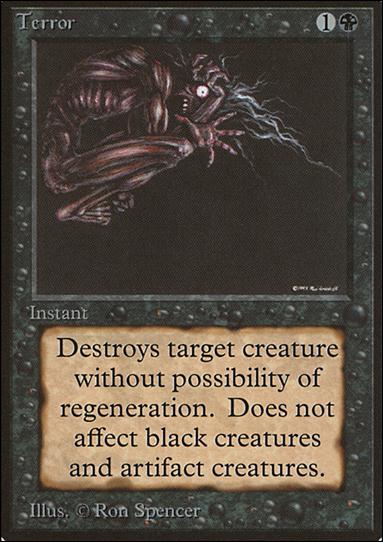 Magic the Gathering: Limited Edition Beta (Base Set) card 131 Terror