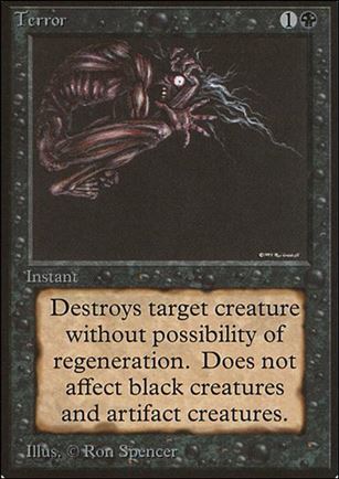 Magic the Gathering: Limited Edition Beta (Base Set) card 131 Terror