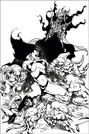 Vengeance of Vampirella (2019) issue 10-J Roberto Castro 1:21 Black & White Virgin Cover