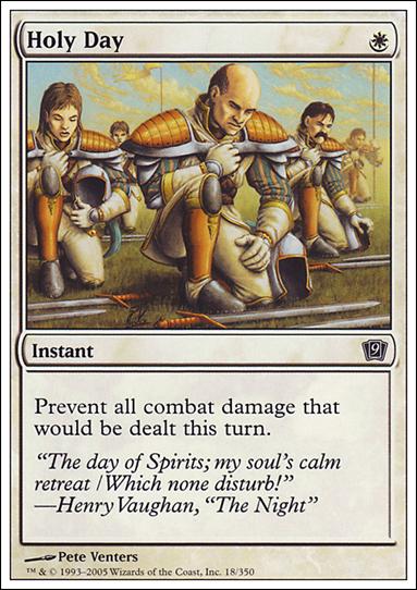 Magic the Gathering: 9th Edition (Base Set) card 18 Holy Day