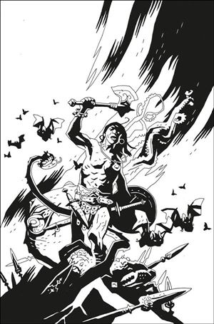 Conan the Barbarian (2023) issue 1-L Mike Mignola 1:50 B&W Virgin Cover