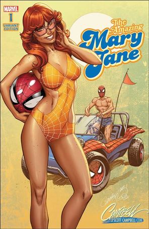 Amazing Mary Jane issue 1-P J. Scott Campbell 70s Cover 1/1500