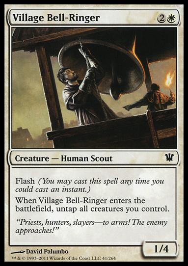 Magic the Gathering: Innistrad (Base Set) card 41 Village Bell-Ringer
