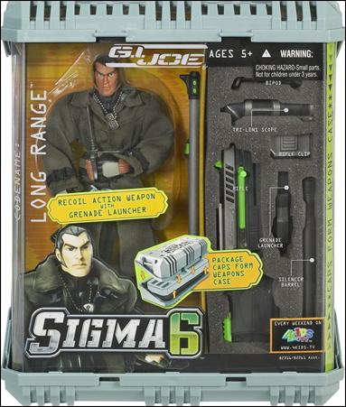 G.I. Joe: SIGMA 6 (Commando Assortment) figure 7 Long Range (Skull on Key)