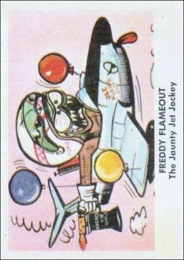 Weird-Ohs (Base Set) card 18 Freddy Flameout the Jaunty Jet Jockey