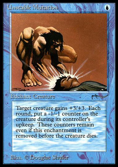 Magic the Gathering: Arabian Nights (Base Set) card 22 Unstable Mutation