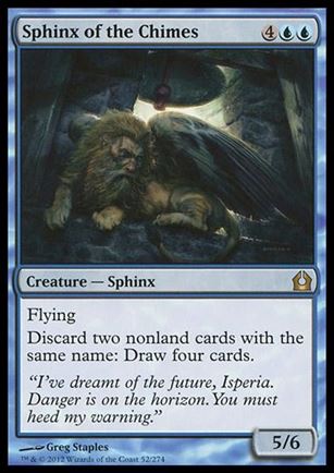 Magic the Gathering: Return to Ravnica (Base Set) card 52 Sphinx of the Chimes