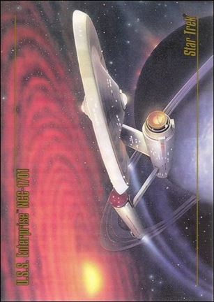 Star Trek Master Series: Series 1 (Base Set) card 42 U.S.S. Enterprise NCC-1701