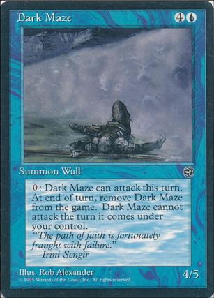 Magic the Gathering: Homelands (Base Set) card 25 Dark Maze