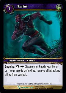 World of Warcraft: March of the Legion (Base Set) card 87 Sprint