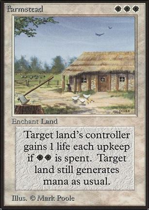 Magic the Gathering: Limited Edition Beta (Base Set) card 20 Farmstead