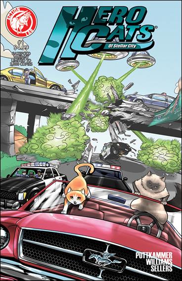 Hero Cats of Stellar City issue 1-B Gatefold Cover 1/2000