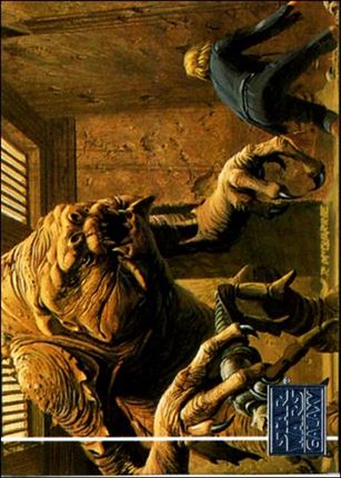 Star Wars Galaxy: Series 1 (Factory Base Set) card 44 Luke's Confrontation