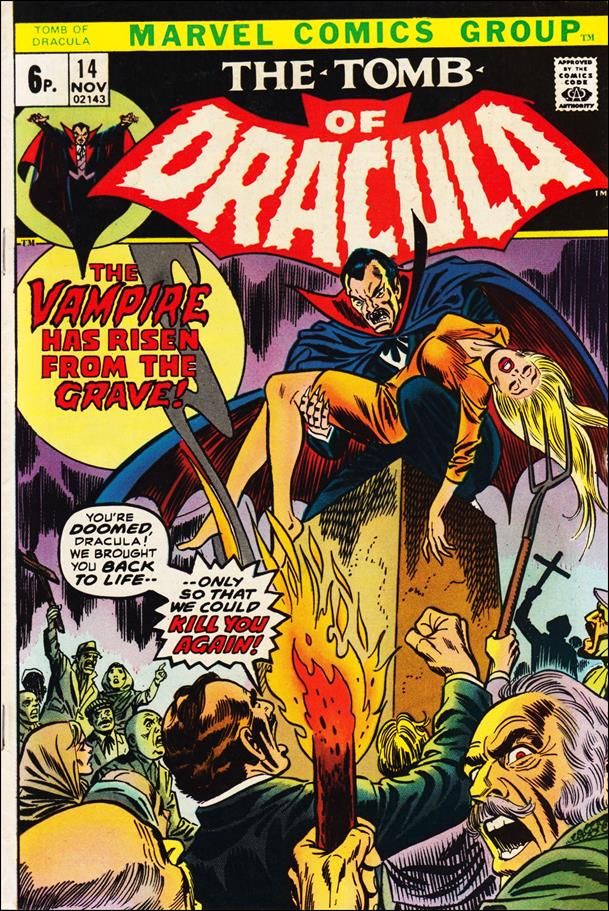 Tomb of Dracula (1972) issue 14-B UK Price Cover