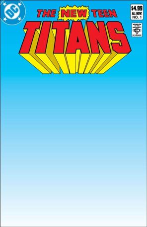 New Teen Titans (1980) issue 1-H Facsimile Edition (2023) Blank Cardstock Cover