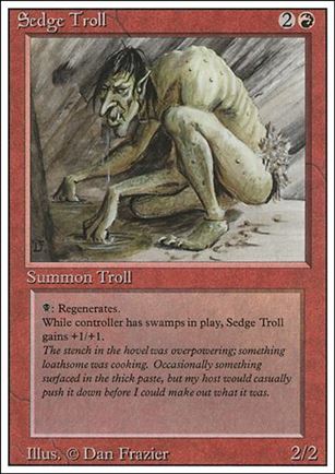 Magic the Gathering: Revised (Base Set) card 174 Sedge Troll