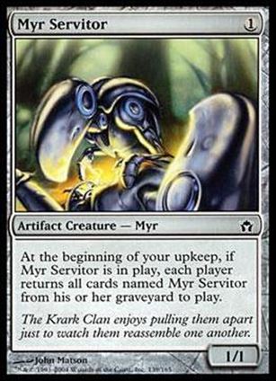 Magic the Gathering: Fifth Dawn (Base Set) card 139 Myr Servitor