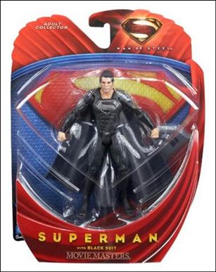 Man of Steel: Movie Masters figure 5 Superman with Black Suit