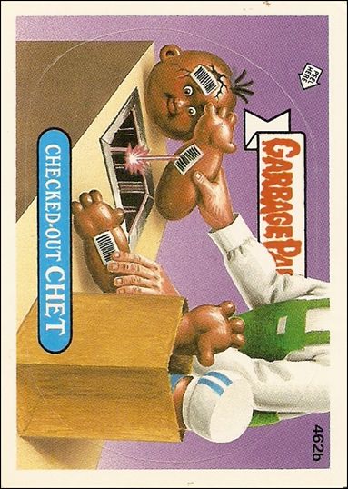 Garbage Pail Kids: Series 12 (Base Set) card 462b Checked-Out Chet