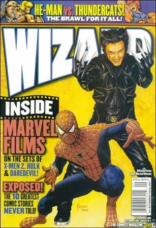 Wizard: The Comics Magazine issue 132 Joe Jusko Wolverine and Spider-Man Cover