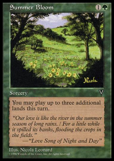 Magic the Gathering: Visions (Base Set) card 122 Summer Bloom