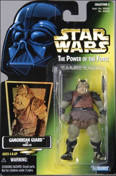 Star Wars: The Power of the Force 2 3 3/4" Basic Action Figures figure 50-B Gamorrean Guard (Holofoil Sticker)